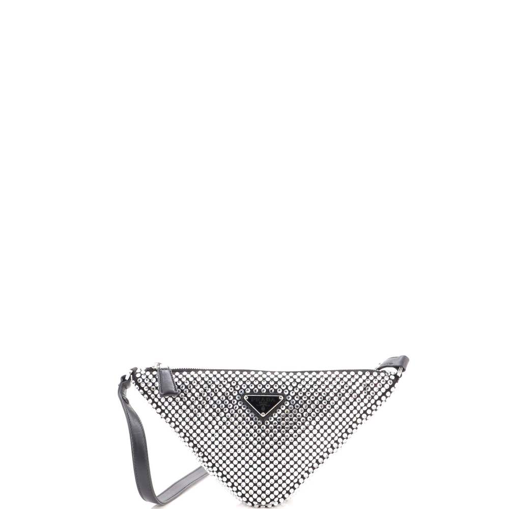 Prada Triangle Top Handle Pouch Bag #331855P16B - Picture 1 of 7